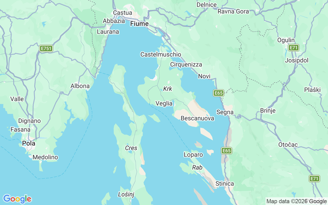 Luogo Gommone: Krk, Veglia