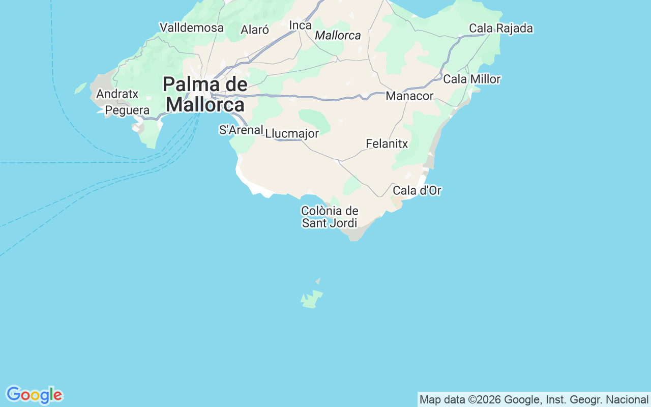 Plats för Motorbåt: Club Náutico S'estanyol, Platja Des Trenc