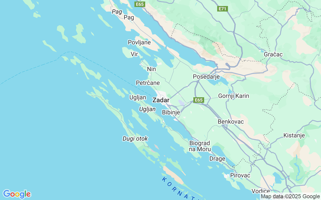 Localização do(a) Lancha: Gaženica Ferry Port, Zadar