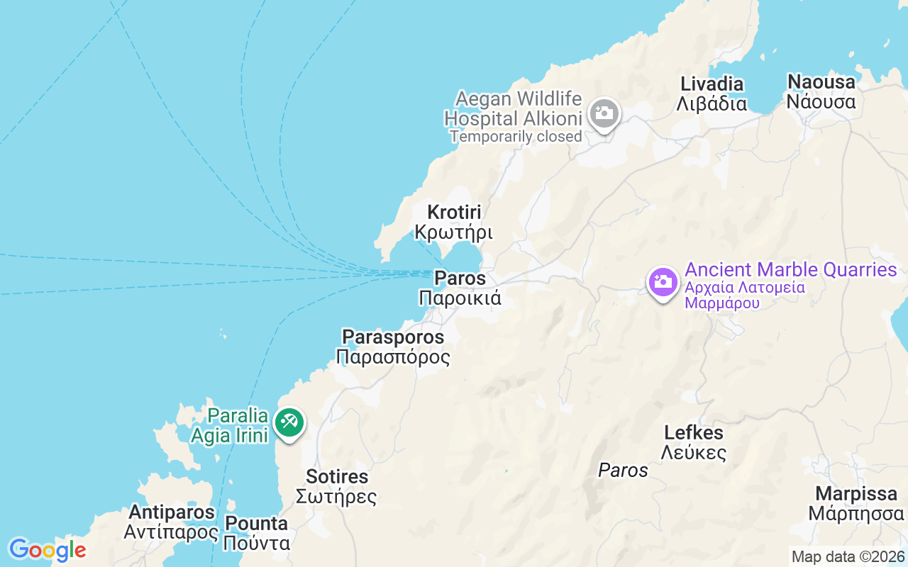 Location of the RIB: Port Paroikia, Paros 844 00