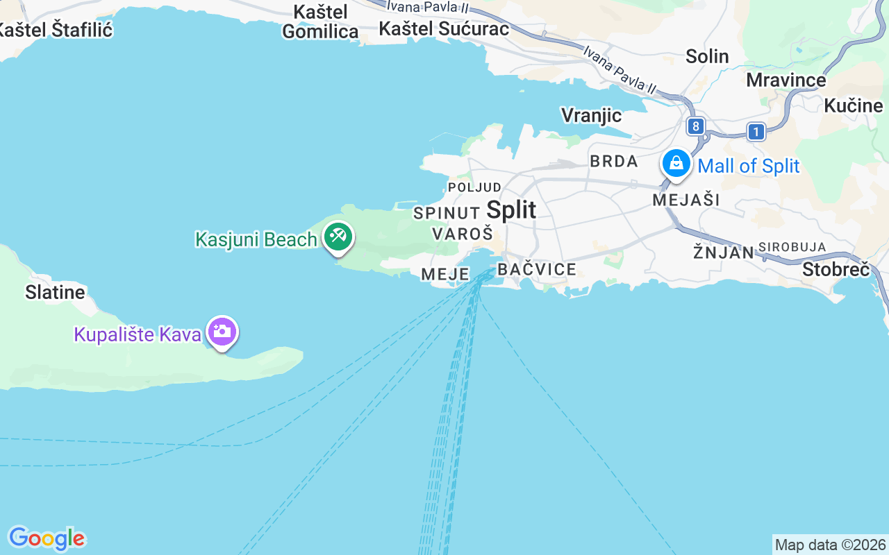 Localização do(a) Catamarã: Split, Croácia