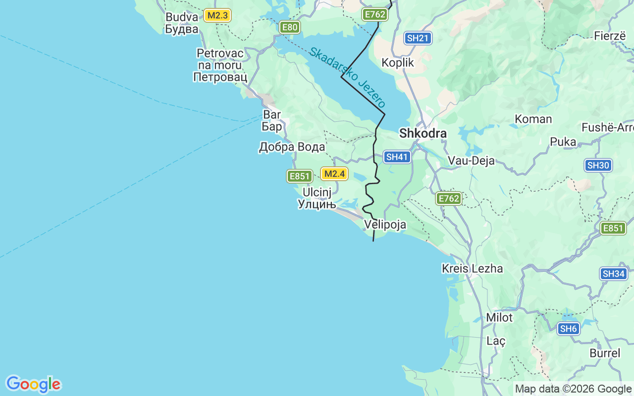 Liegeplatz Motorboot: Ulcinj, Ulcinj