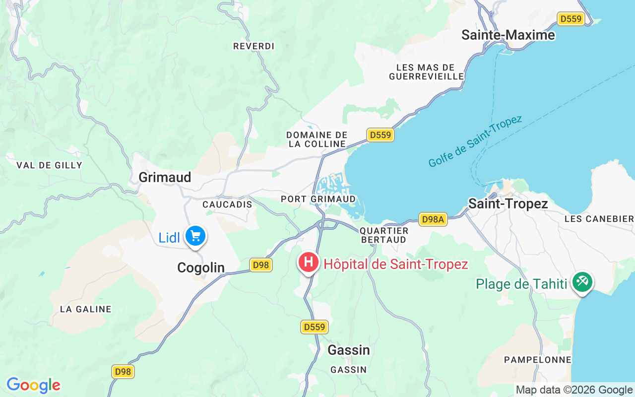 Localização do(a) Semi Rígido: 83310 Grimaud, França