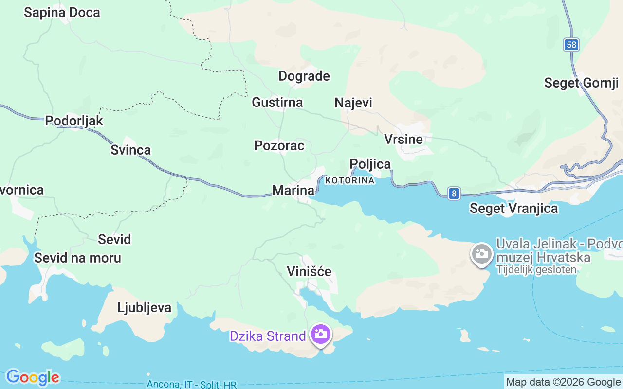 De locatie van Zeilboot: Agana Marina, Općina Marina