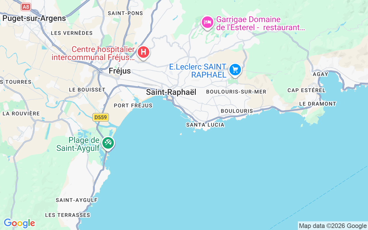 Localização do(a) Lancha: 83700 Saint-Raphaël, França