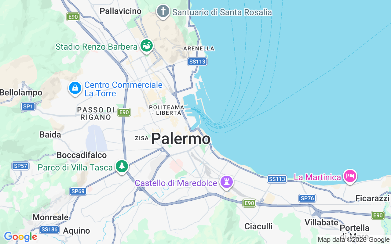 Ubicación Neumática: Molo Trapezoidale, Palermo