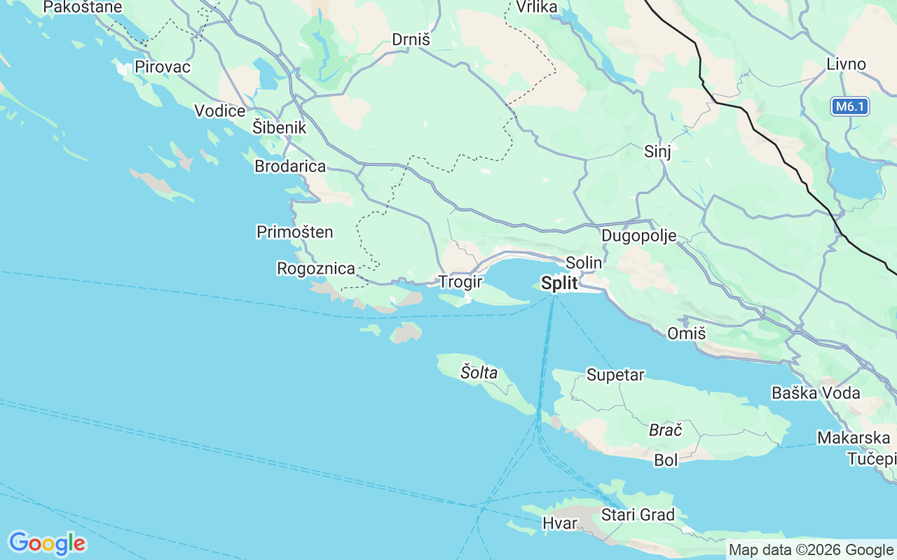 Emplacement du Bateau à moteur: 21220, Croatie