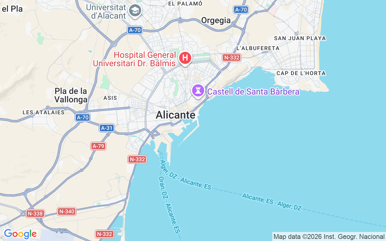Location of the RIB: Marina Deportiva Del Puerto De Alicante, Alicante