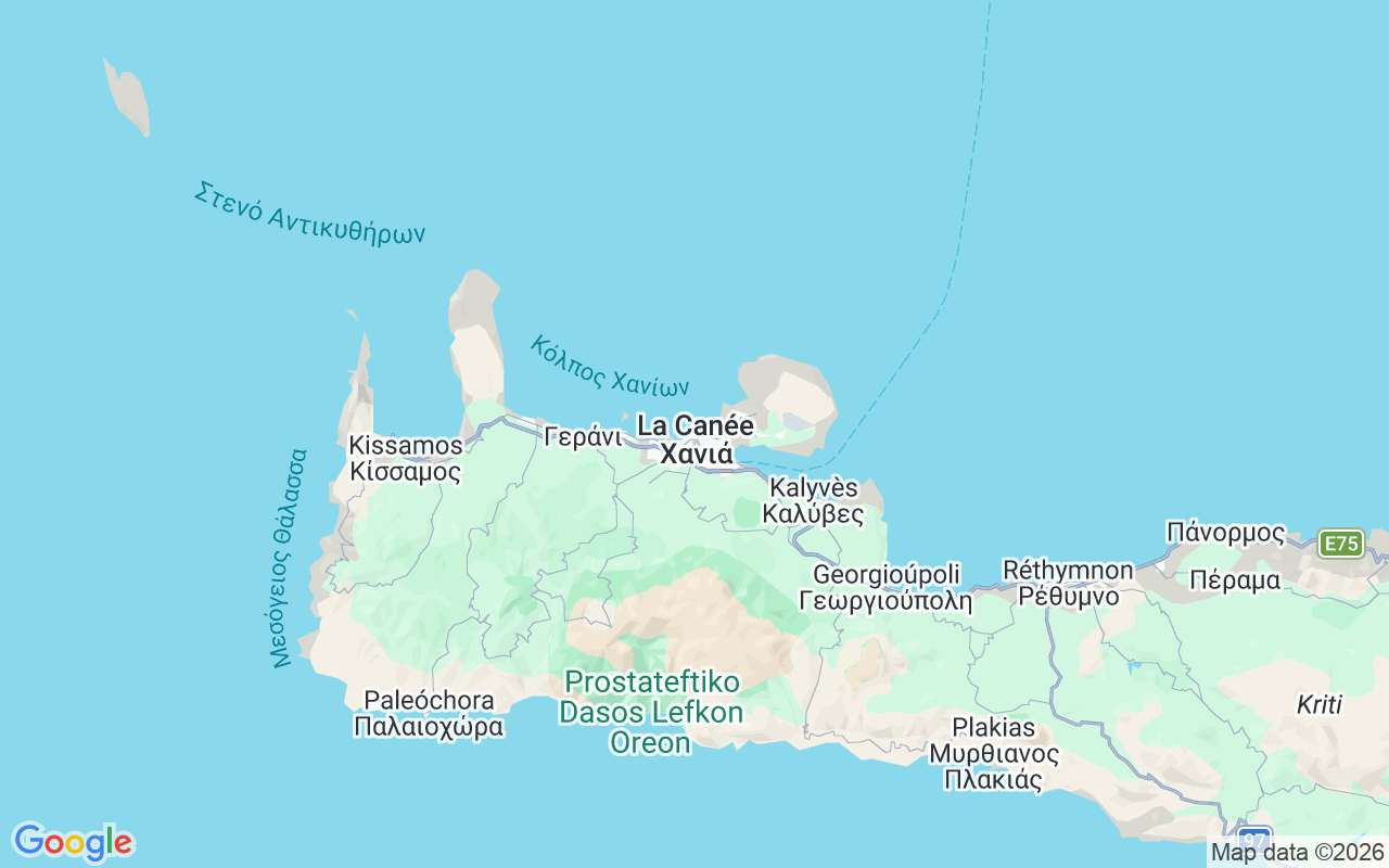Emplacement du Semi-rigide: Chania Old Port, La Canée