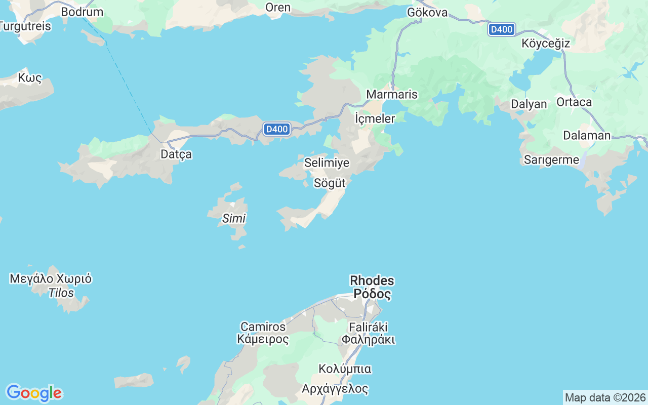 Emplacement du Goélette: Bozburun, Bozburun