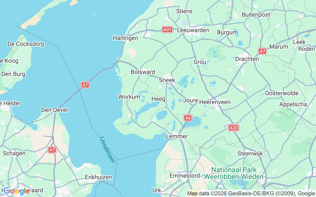 Emplacement du Semi-rigide: Heeg, Heeg