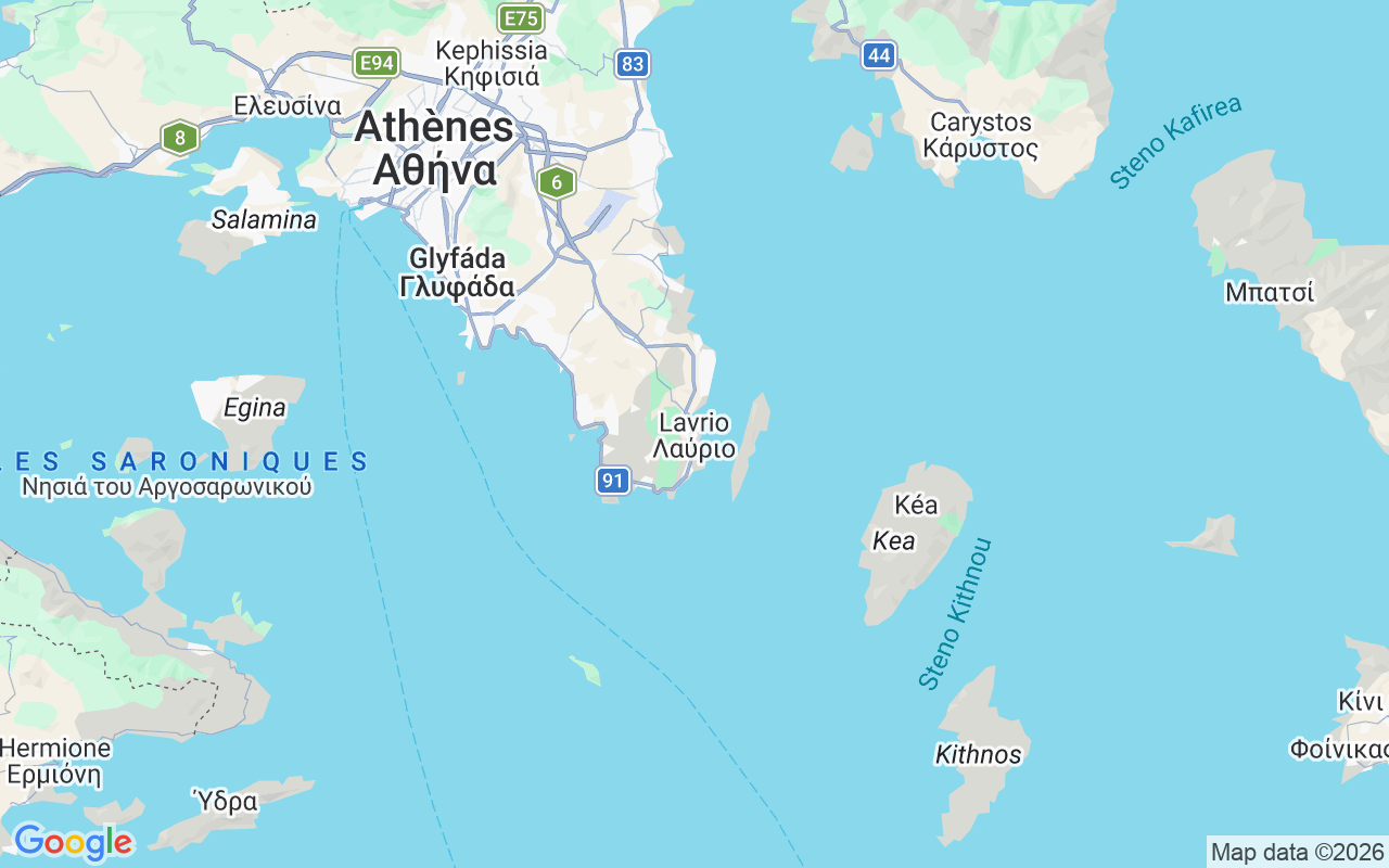 Emplacement du Voilier: Lavrio, Grèce
