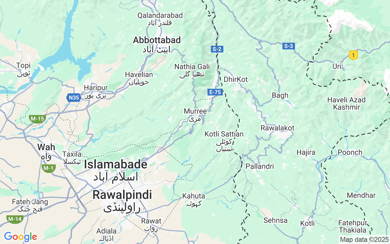 Localização do(a) Veleiro: Murree, Paquistão