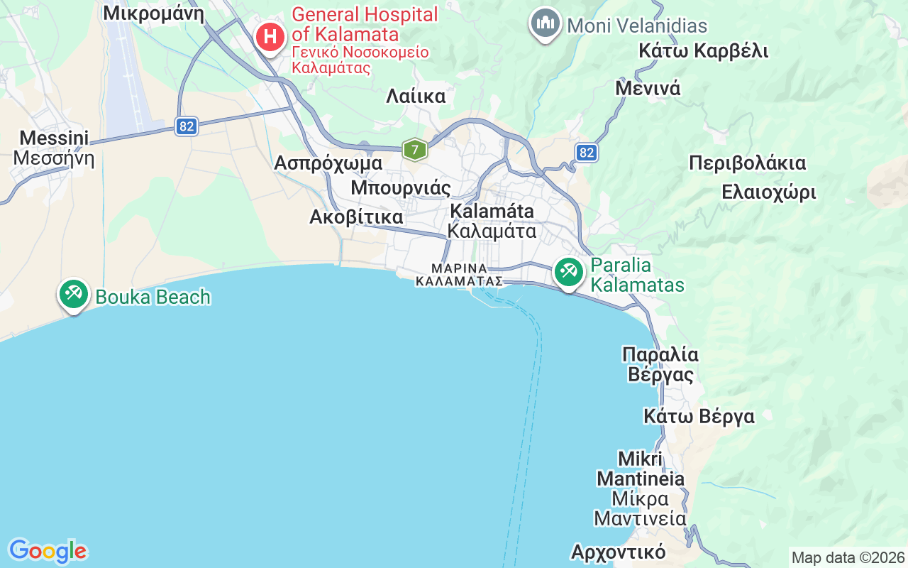 De locatie van Catamaran: Kalamata Marina, Kalamáta 241 00