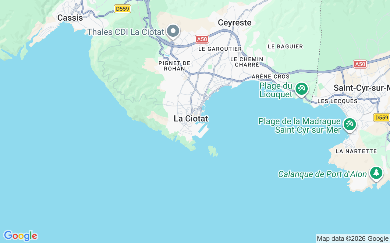 Plats för Segelbåt: 13600 La Ciotat, Frankrike