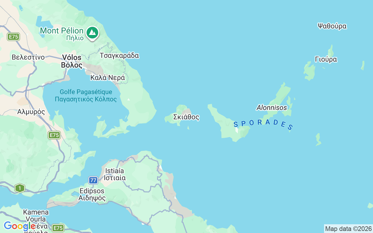 Emplacement du Bateau à moteur: Vromolimnos, Skiathos