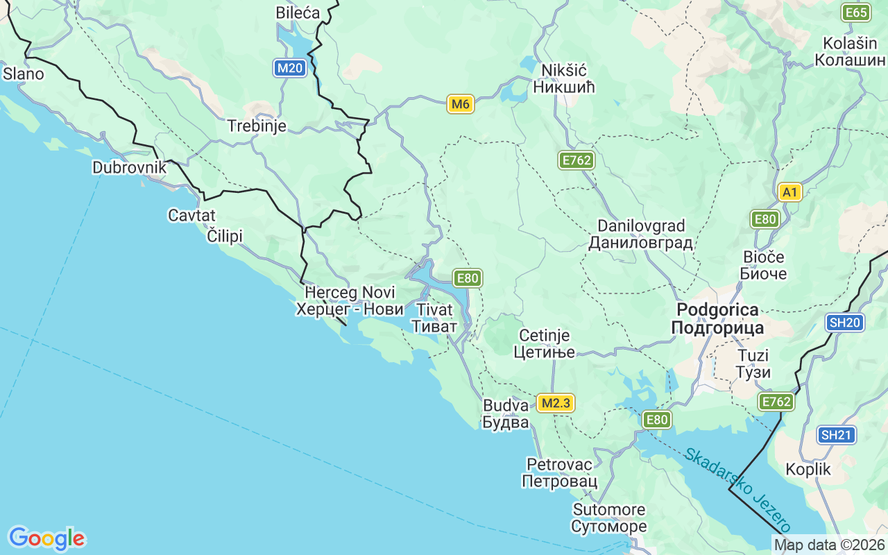 De locatie van Motorboot: Risan, Perast