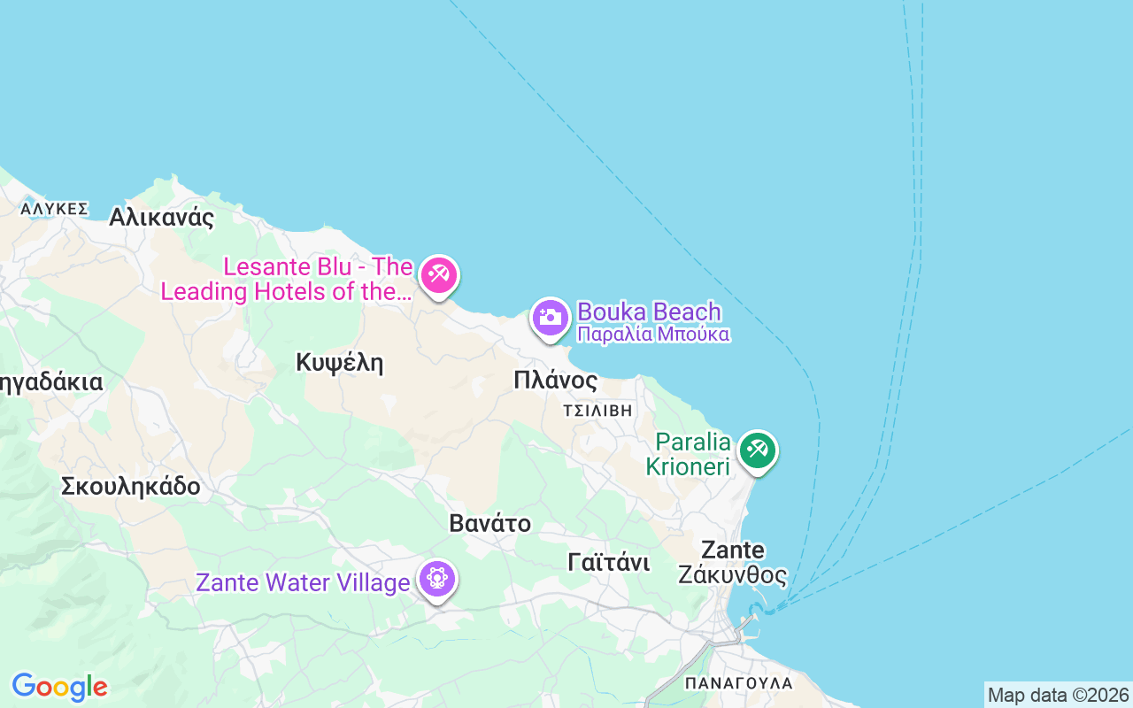 Emplacement du Bateau sans permis : Port De Tsilivi, Zakynthos