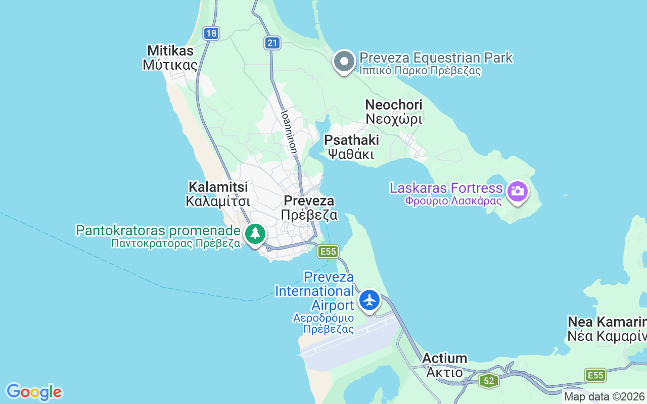 Location of the Catamaran: Preveza Marina, Preveza