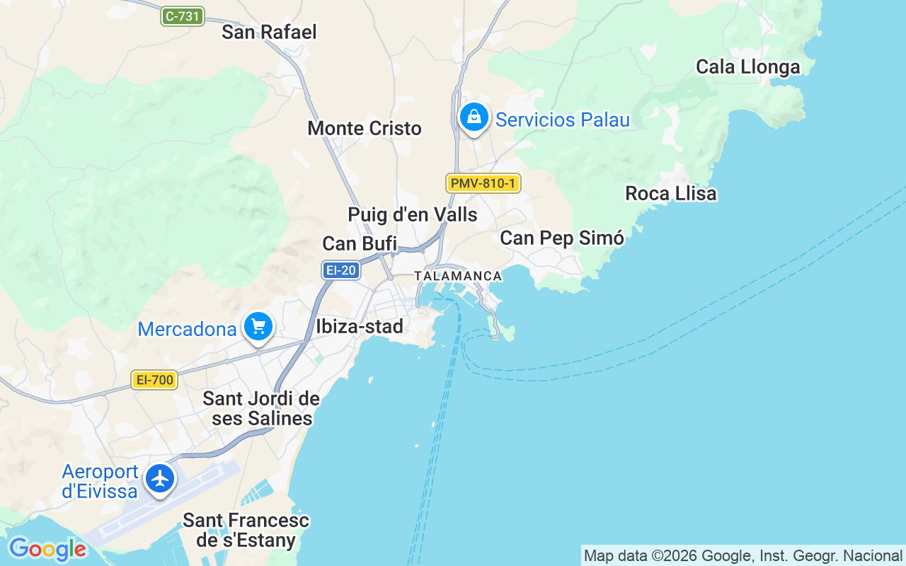 De locatie van Motorboot: Marina Ibiza, Ibiza