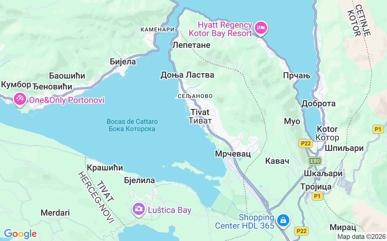 Localização do(a) Lancha: Tivat Marina, Tivat