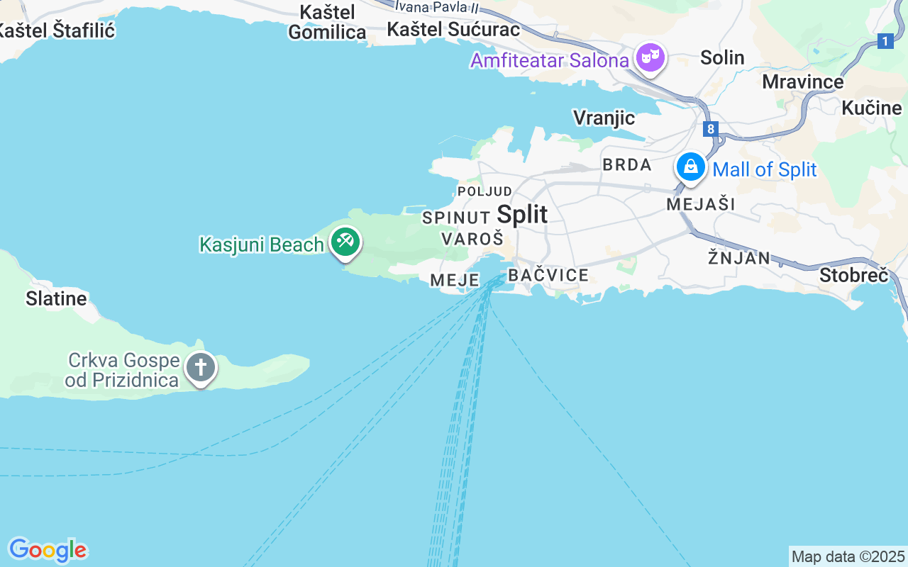 Location of the Catamaran: Marina Nava, Split
