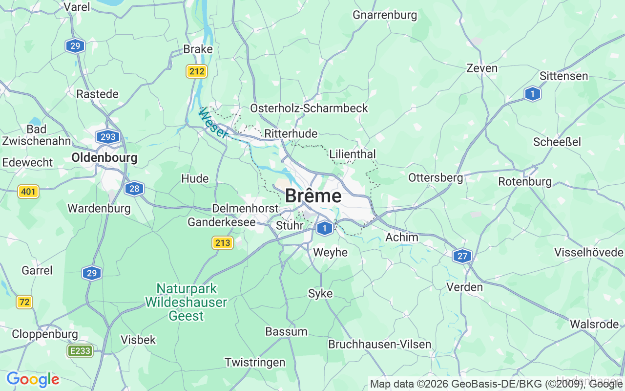 Emplacement du Voilier: Bremen, Brême