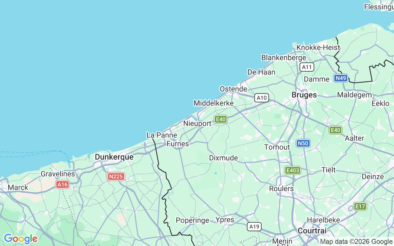 Emplacement du Voilier: Kycn, Nieuport