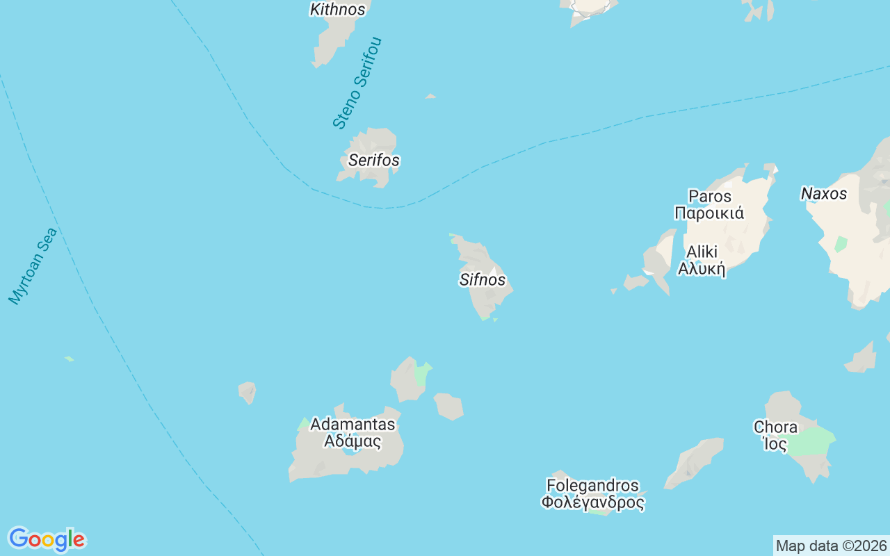 Location of the RIB: Σίφνος, Sifnos