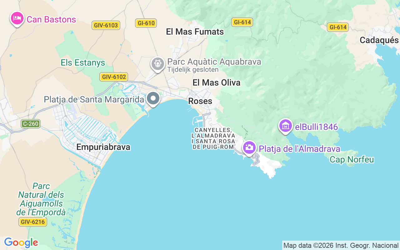 De locatie van RIB: Puerto De Roses, Roses