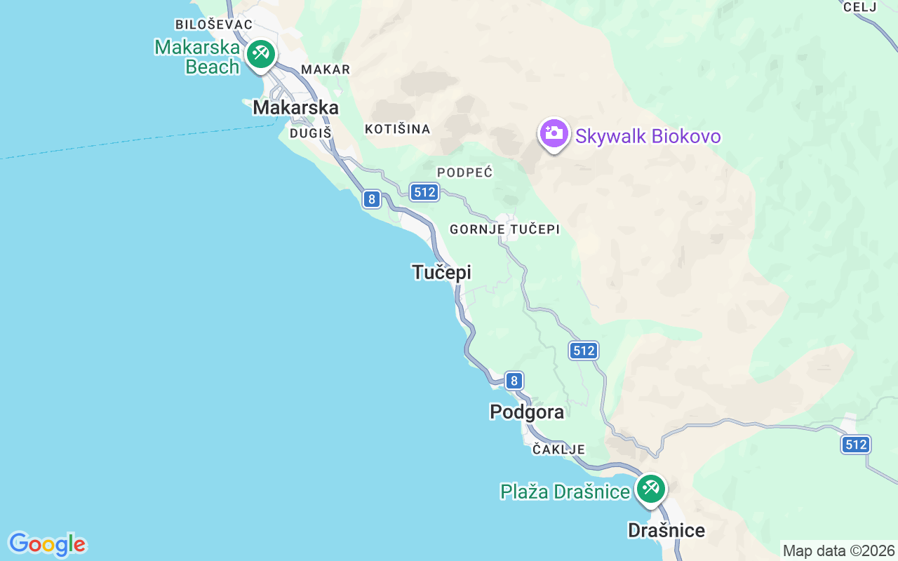 Emplacement du Bateau à moteur: Marina Tucepi, Tučepi