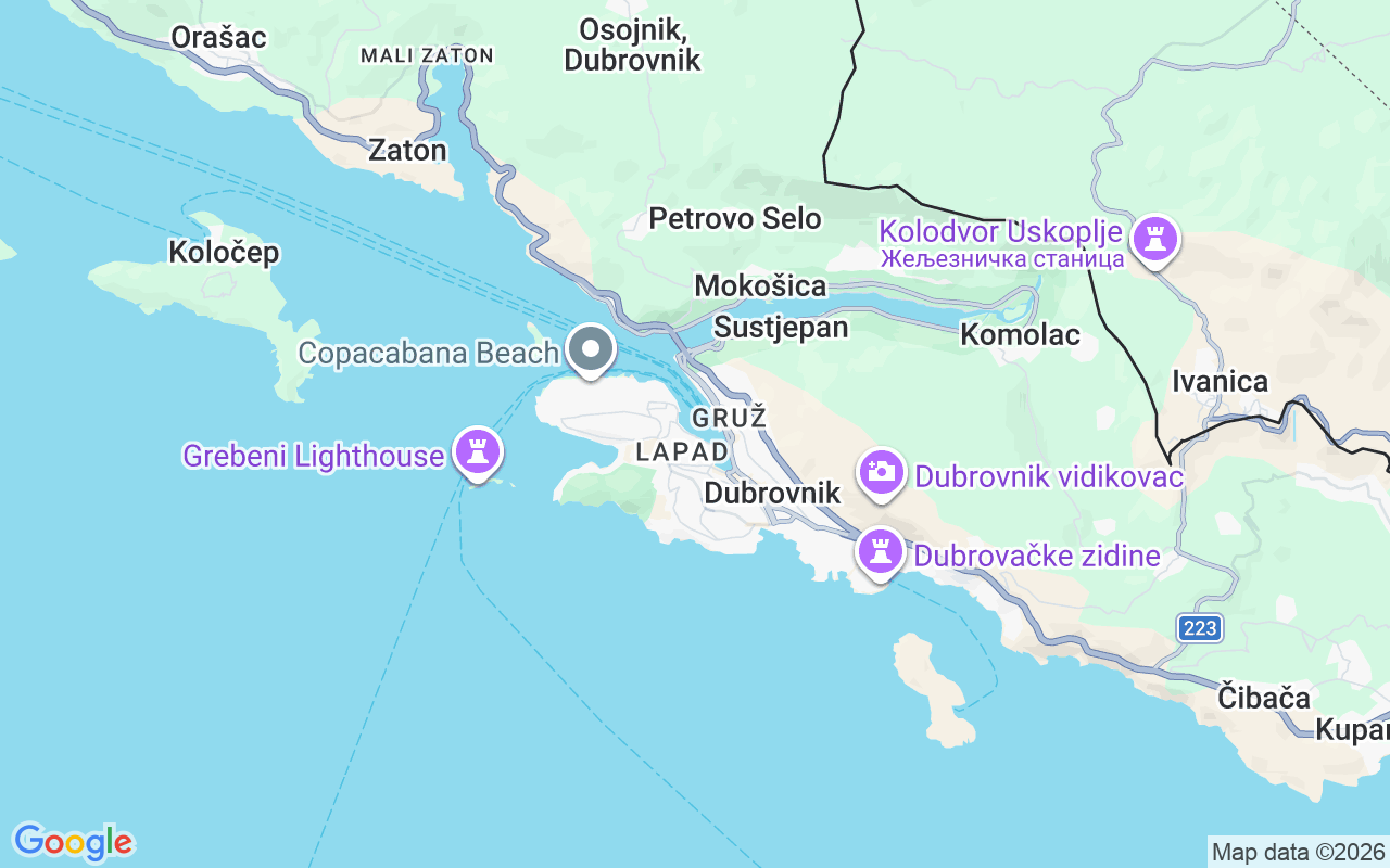 De locatie van Motorboot: Marina Gruz, Dubrovnik