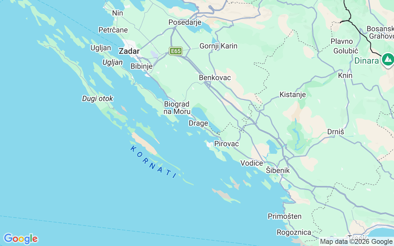 Localização do(a) Lancha: Central, Pakoštane