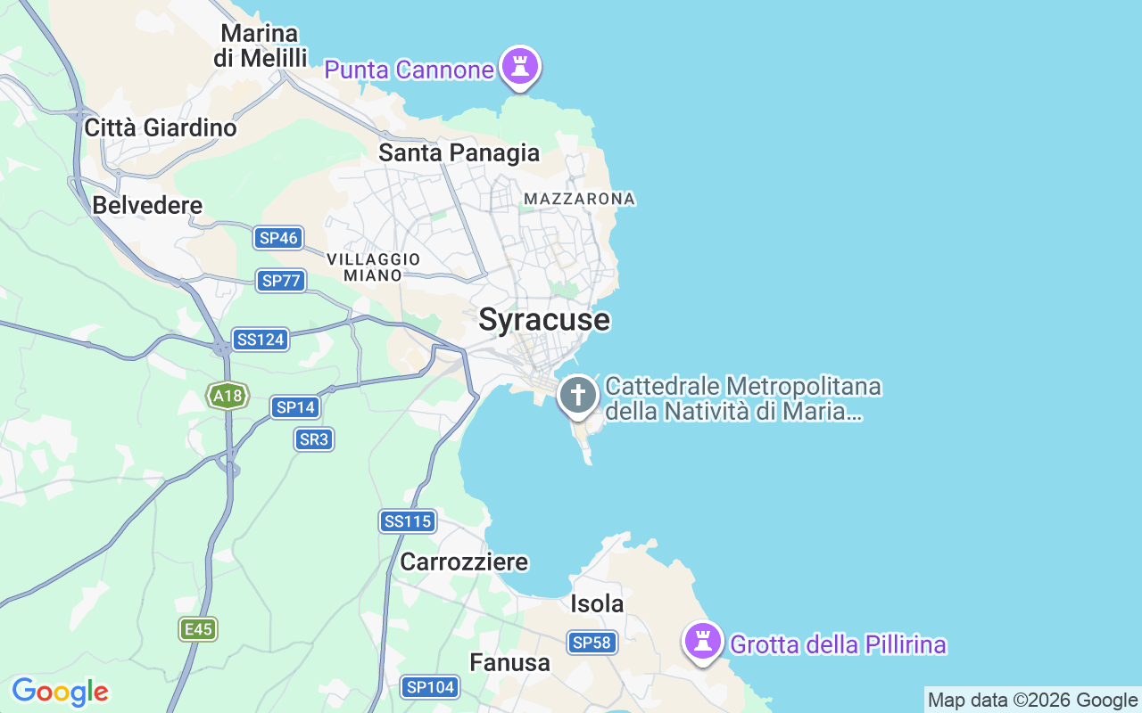Emplacement du Semi-rigide: Porto Piccolo, Syracuse