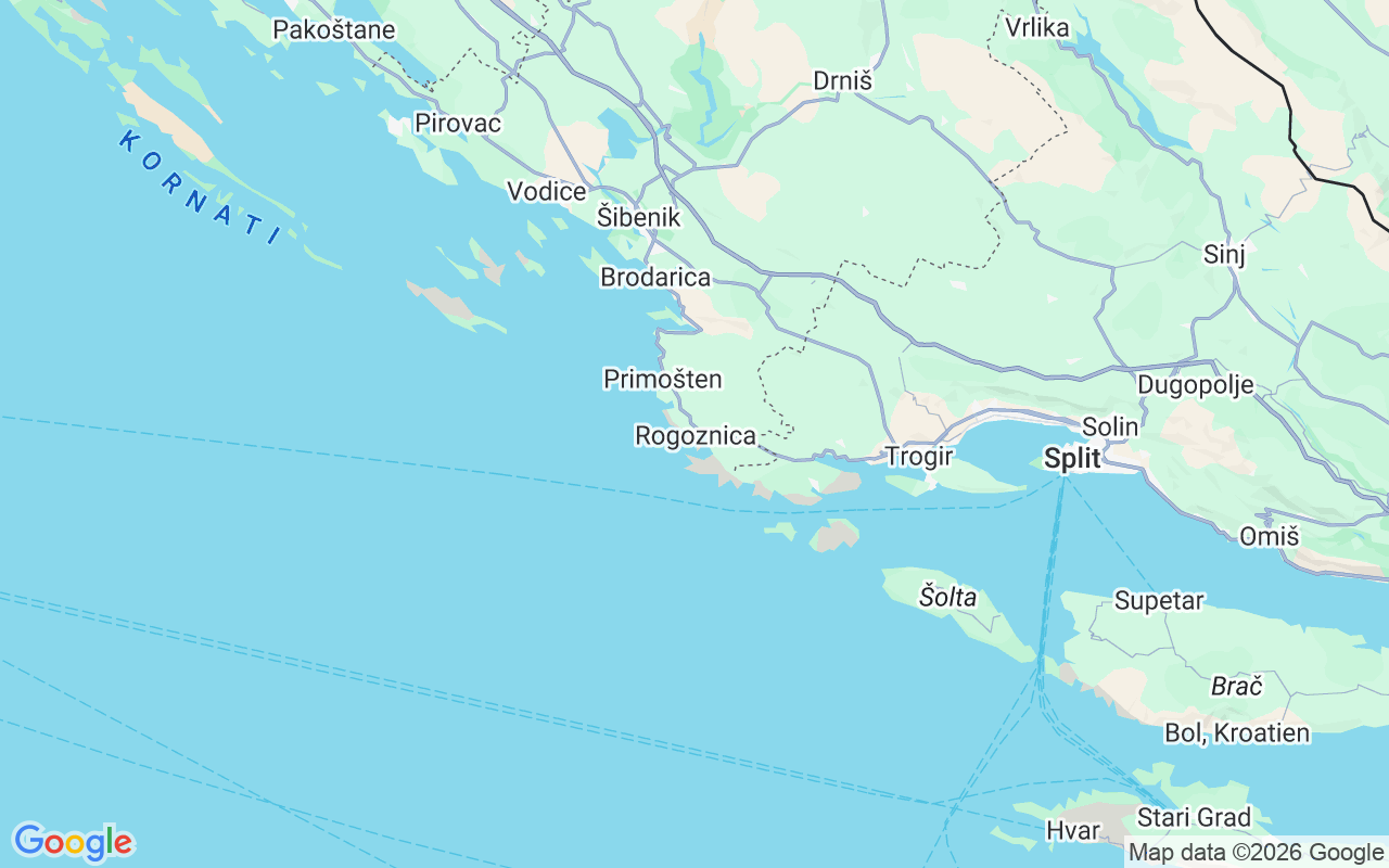 Plats för Motorbåt: Rogoznica, Kroatien