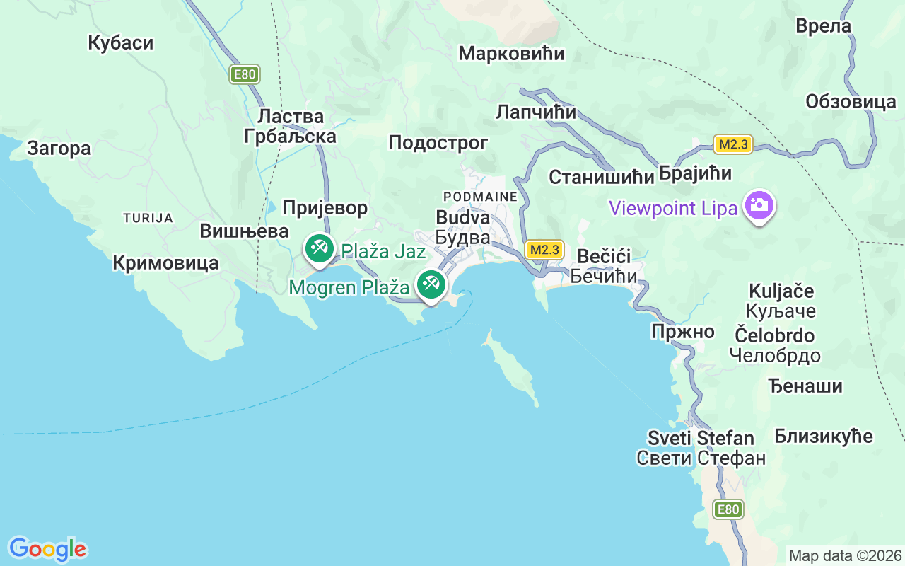 Ubicación Yate a motor: Budva, Budva