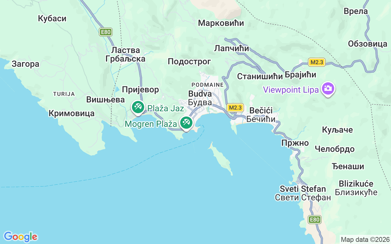 Plats för Motorbåt: Budva, Budva