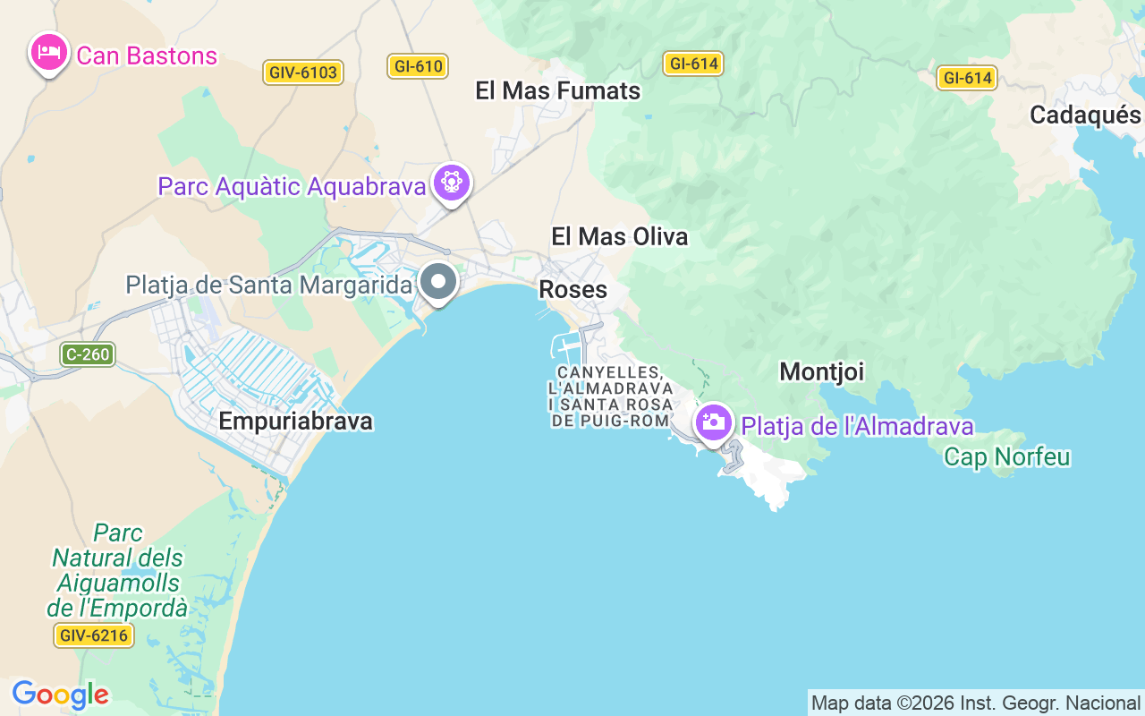 Localização do(a) Lancha: Roses, Espanha