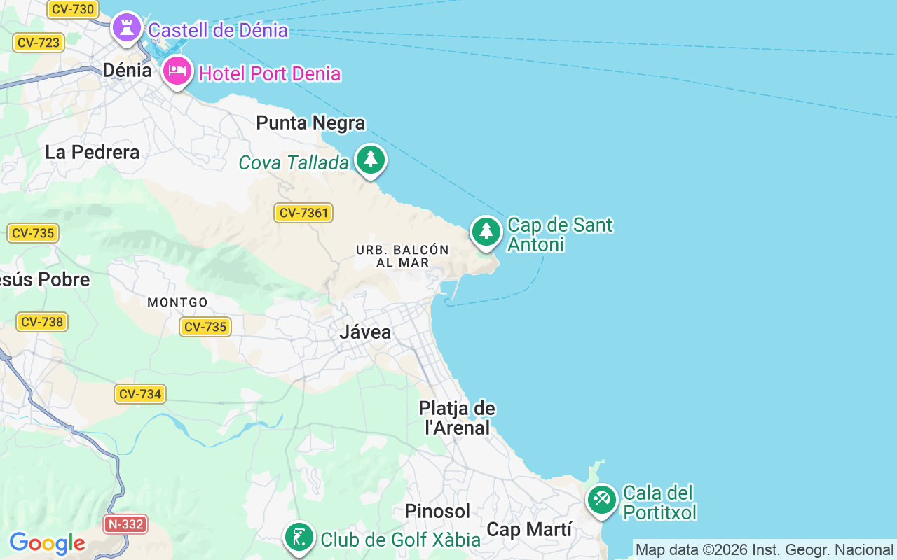 De locatie van Motorboot: Haven Van Xàbia, Jávea