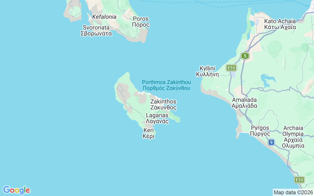Location of the Motorboat: Tsilivi, Planos 291 00