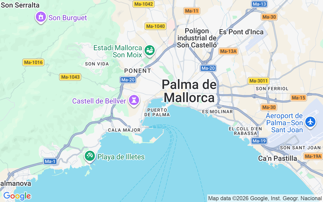 De locatie van Motorboot: Real Club Nautico, Mallorca