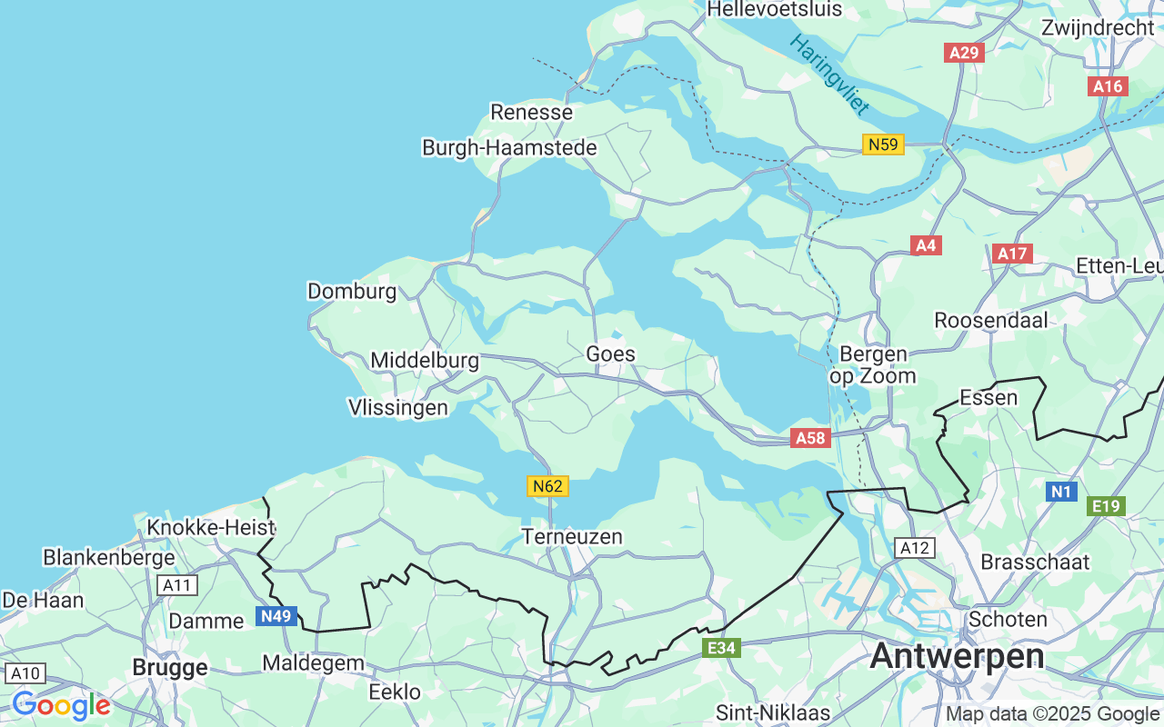 De locatie van Zeilboot: Goese Sas, Zeeland