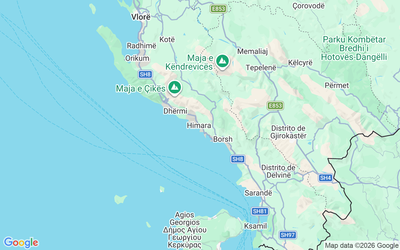 Ubicación Lancha: Mini Dock Himare, Himarë