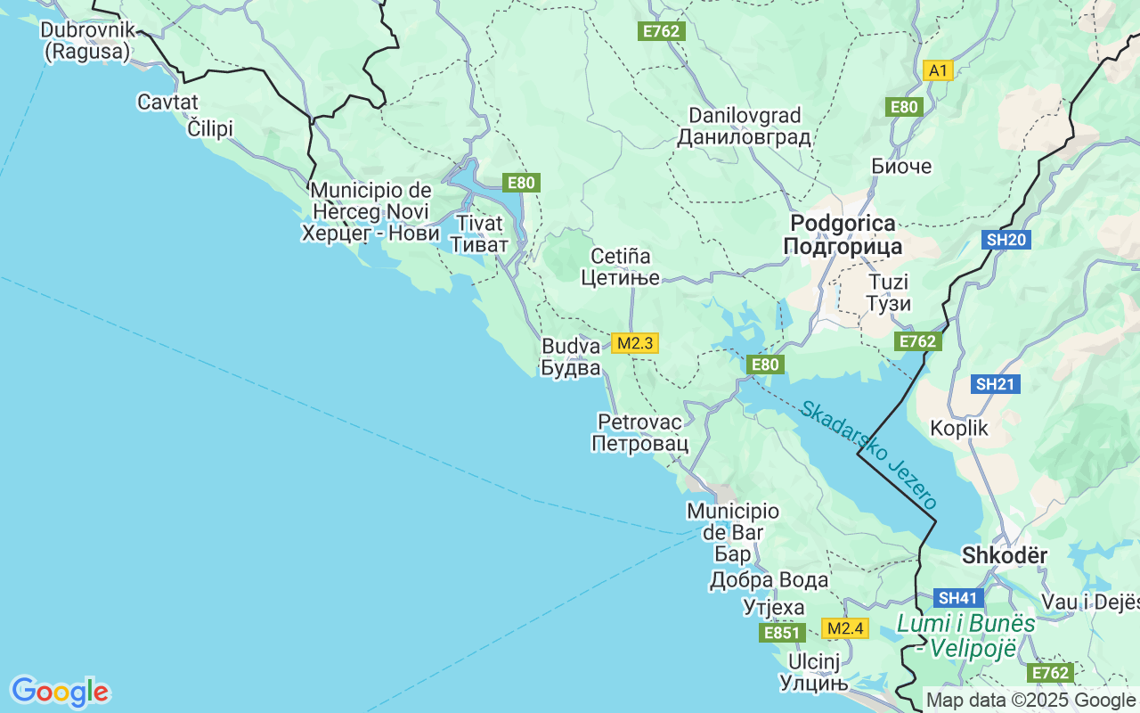 Ubicación Lancha: Budva, Budva