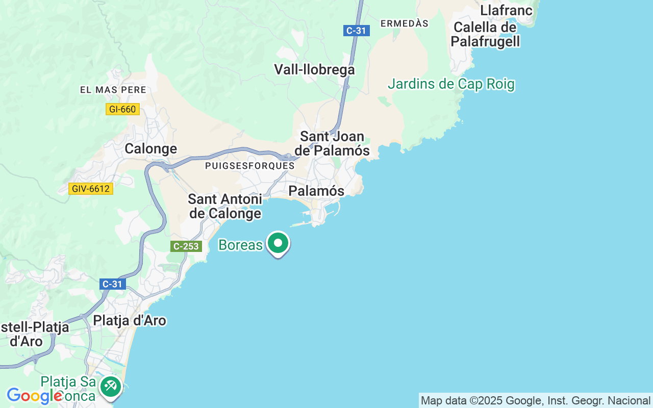 Localização do(a) Iate a motor: Palamós, Espanha