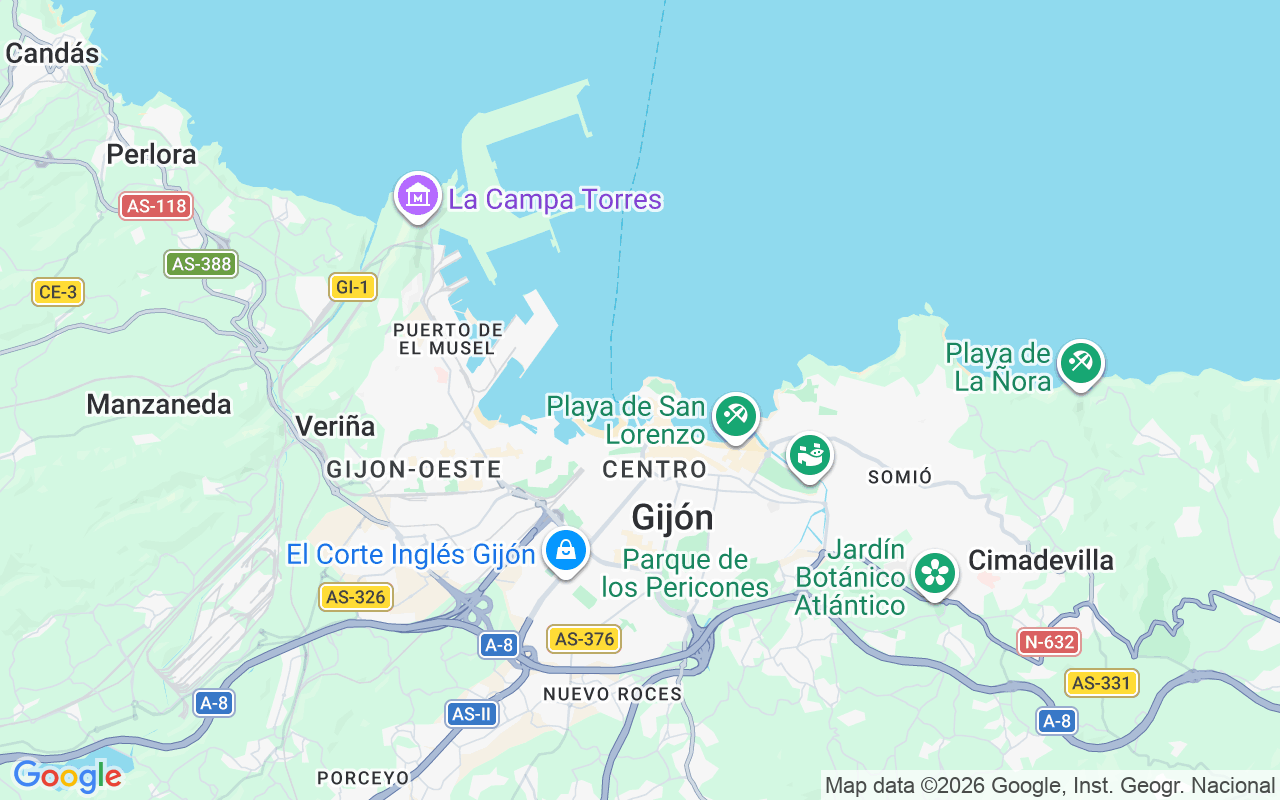 Plats för RIB-båt: Gijón, Spanien