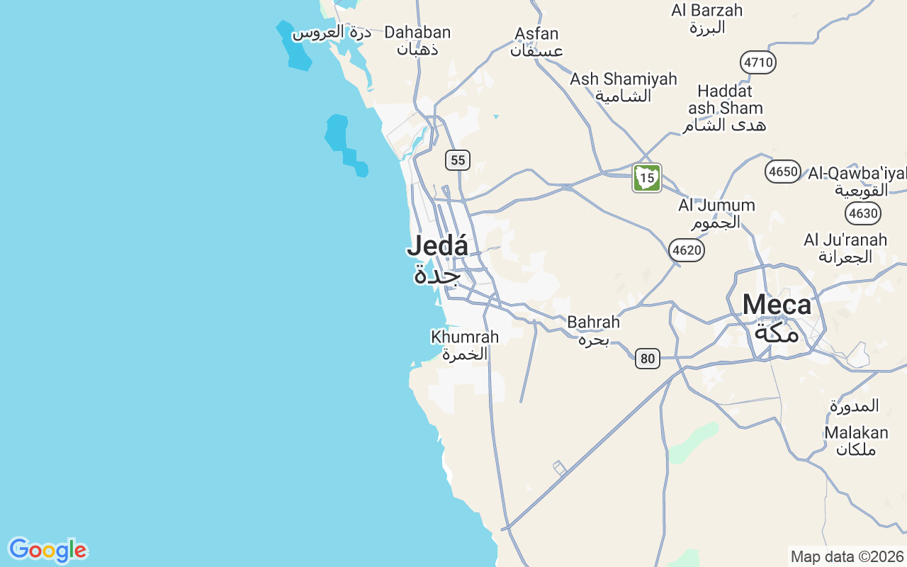 Localização do(a) Iate a motor: Jyc, Jedá Arábia Saudita