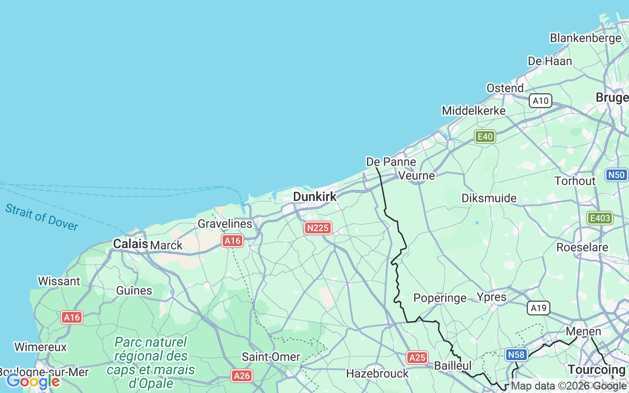 Location of the Motorboat: Grand Large, Dunkirk