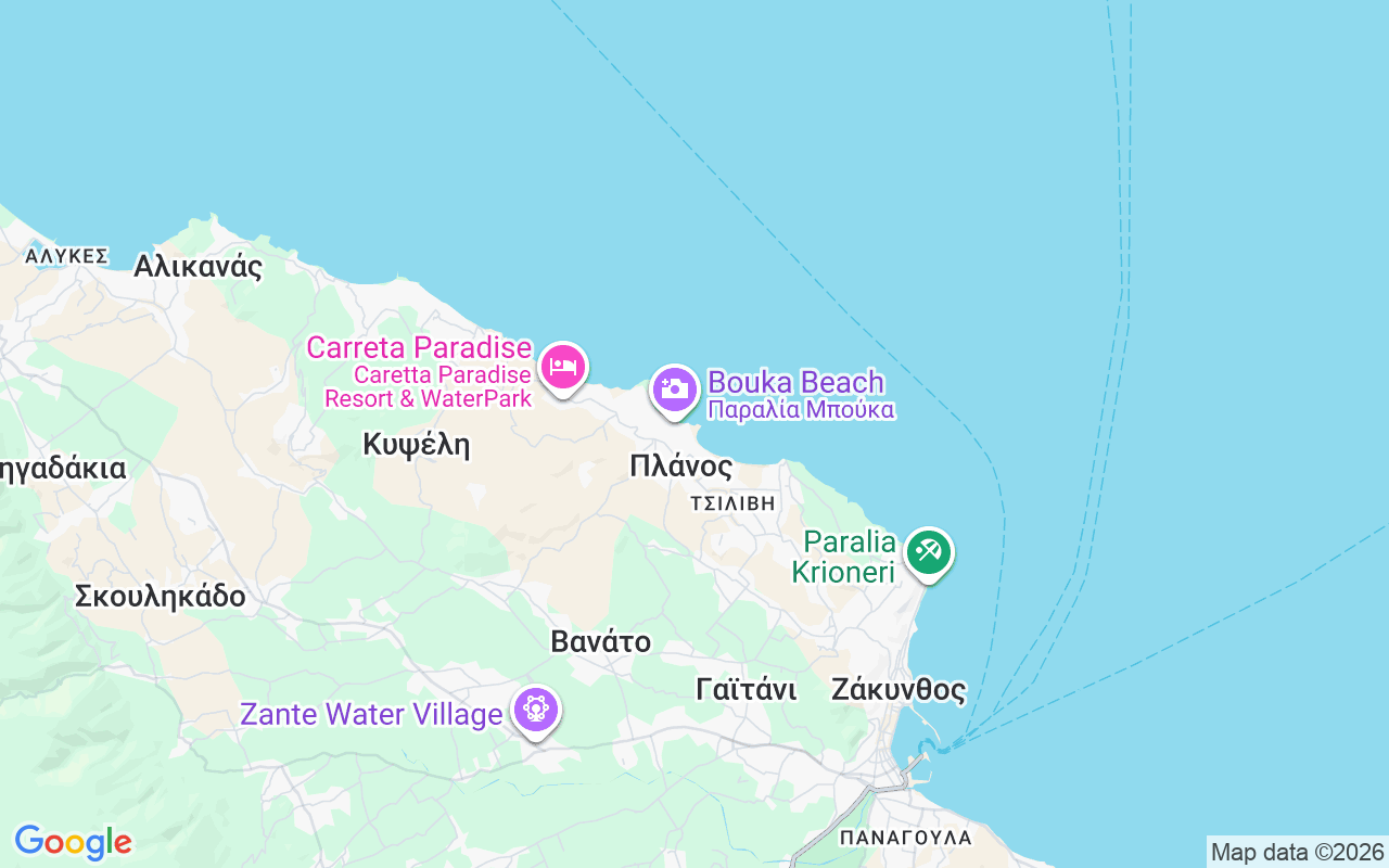 Ubicación Lancha: Puerto De Tsilivi, Zakynthos