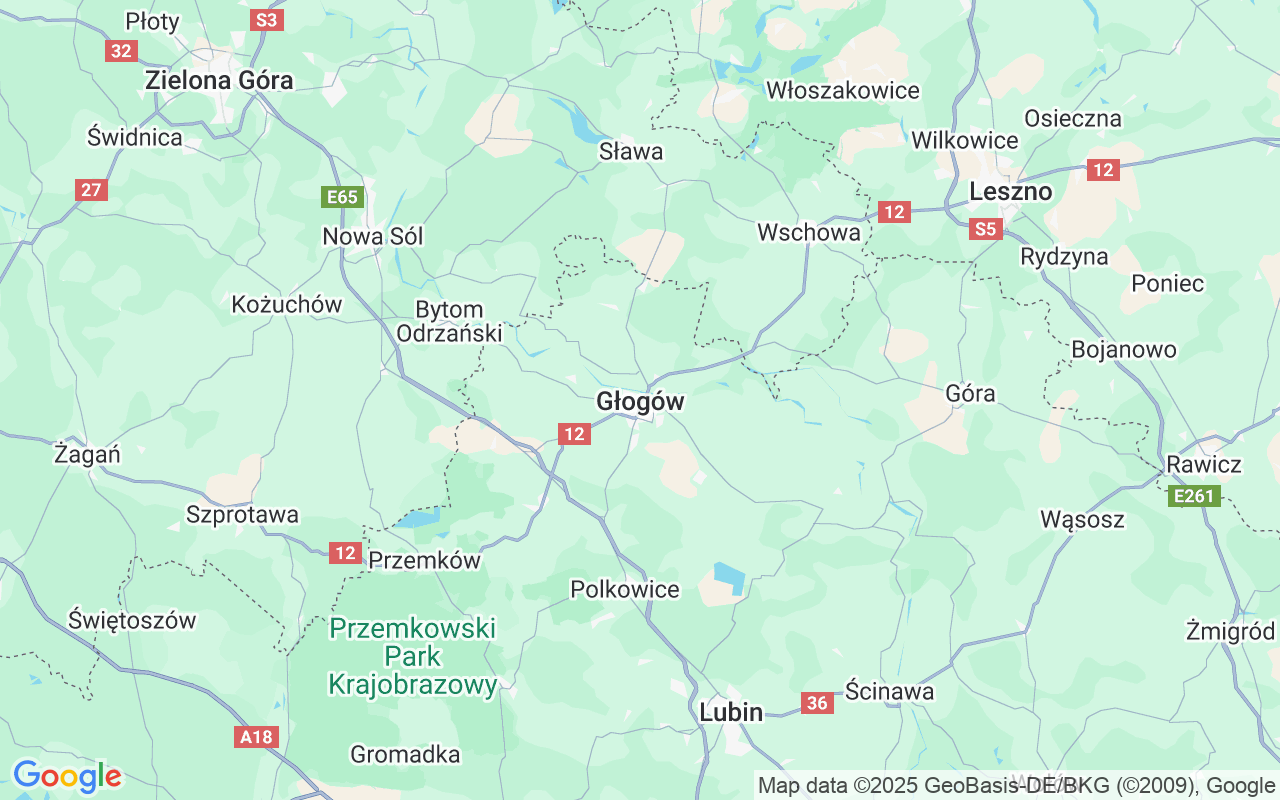 Localização do(a) Lancha: Port Głogów, Głogów